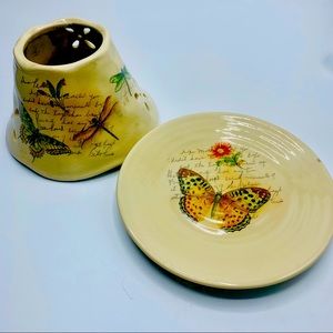 YANKEE CANDLE CO.  “candle plate & diffuser” set